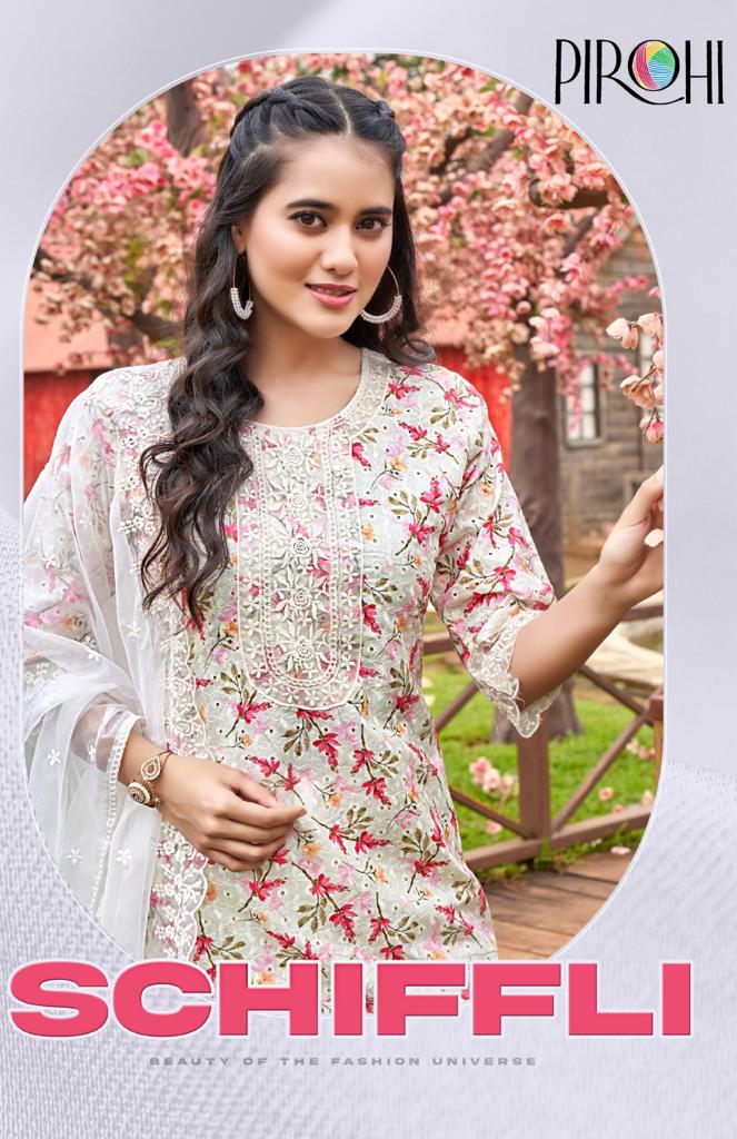 PIROHI KURTI SCHIFFLI Vol 1 3XL TO 5XL